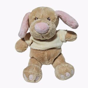 Baby Ganz Wee Tee Pink Dog 8 Inch Rattle Plush Baby Lovey Stuffed Animal Toy